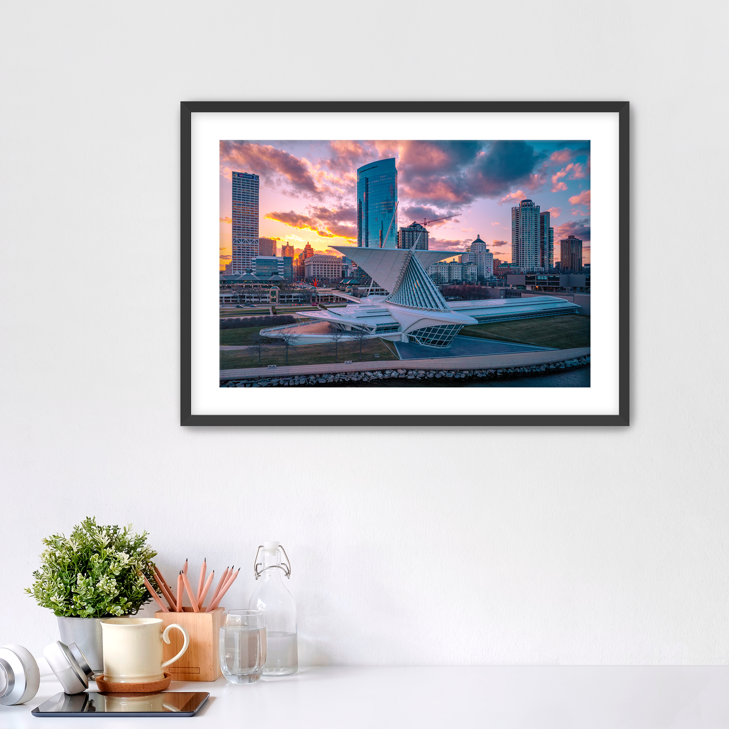 Milwaukee Art Museum at Sunset Fine Art Print