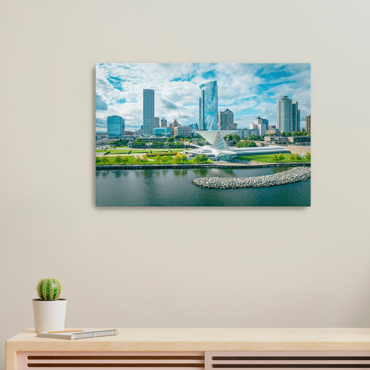 Milwaukee Skyline Canvas