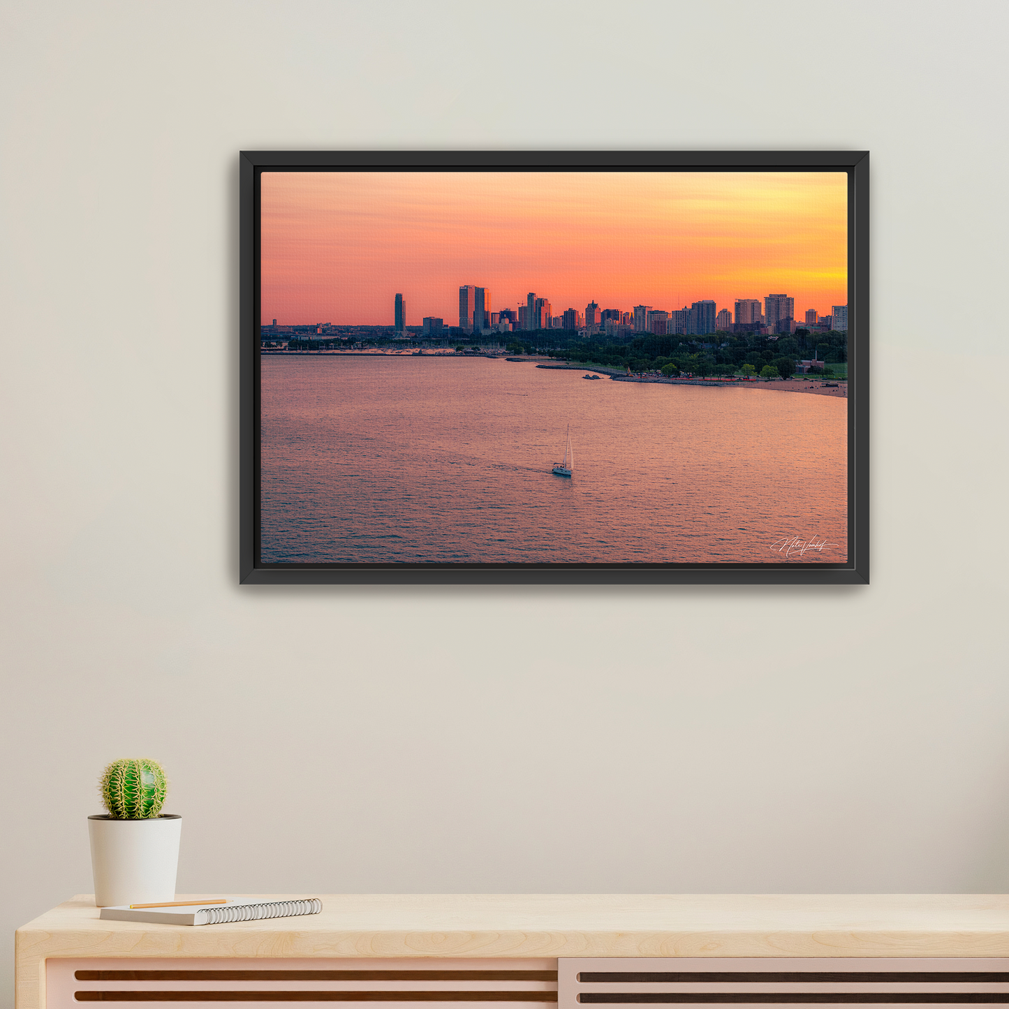 Lake Michigan x Milwaukee Skyline 2024 Canvas