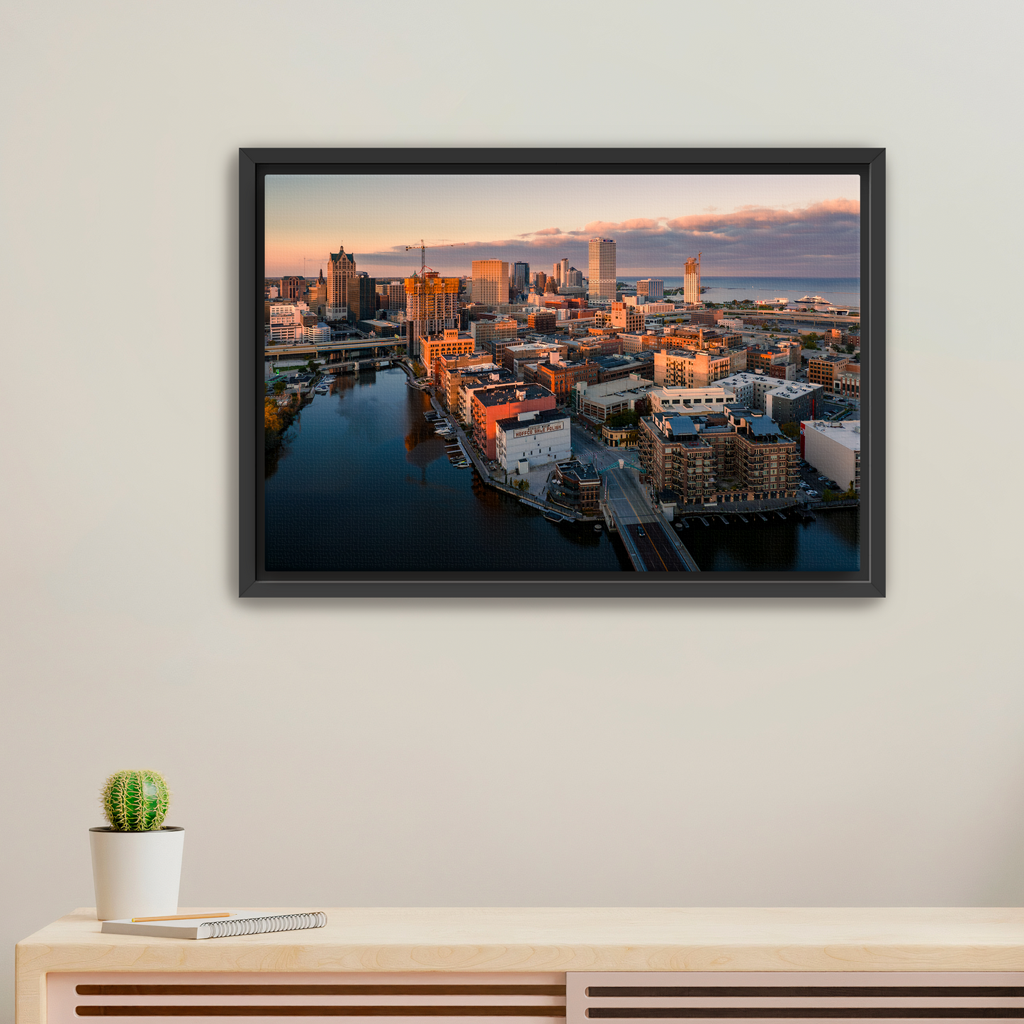 Fall Golden Hour Historic Third Ward Canvas