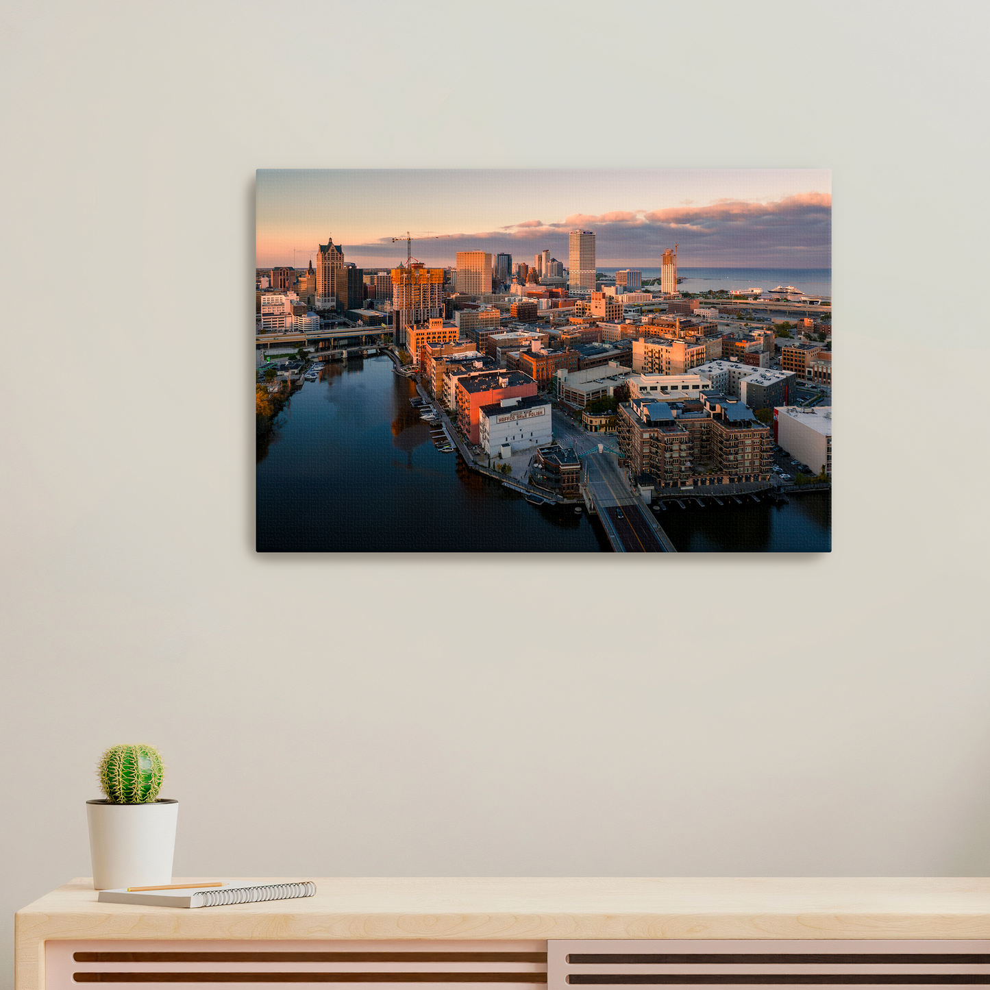 Fall Golden Hour Historic Third Ward Canvas