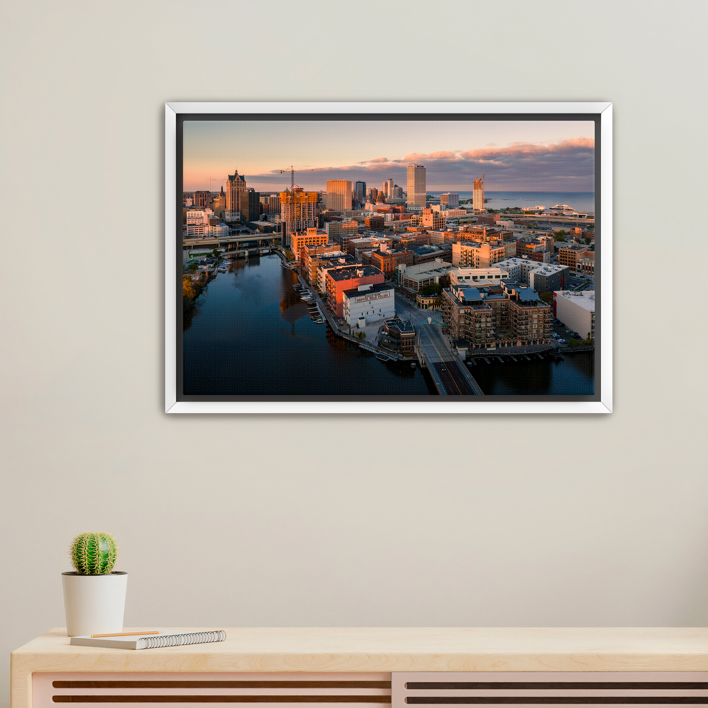 Fall Golden Hour Historic Third Ward Canvas