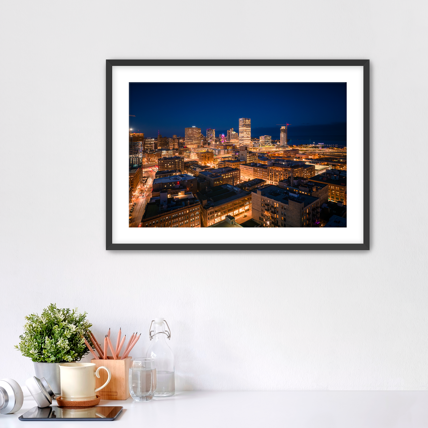 Glowing Milwaukee Fine Art Print