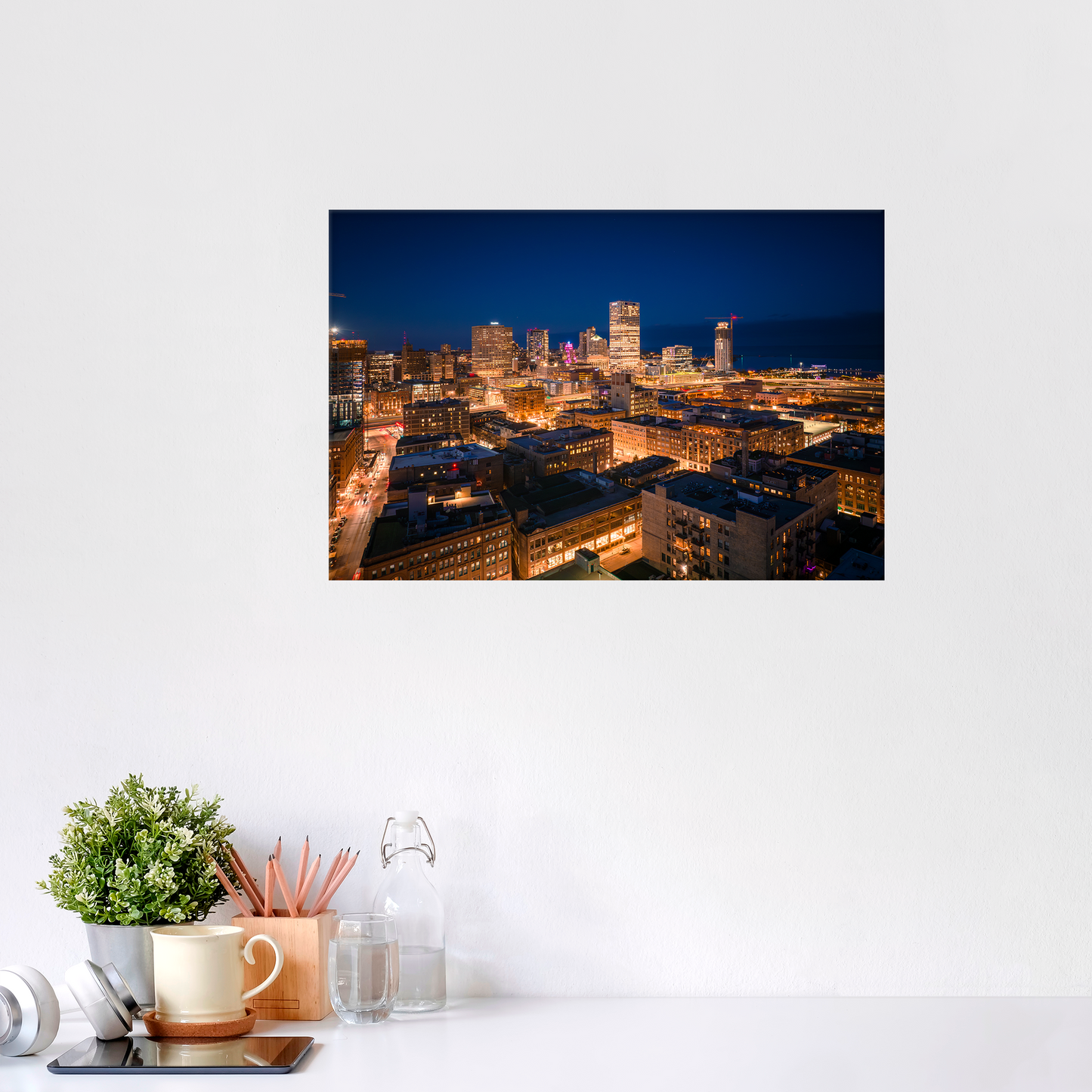 Glowing Milwaukee Fine Art Print