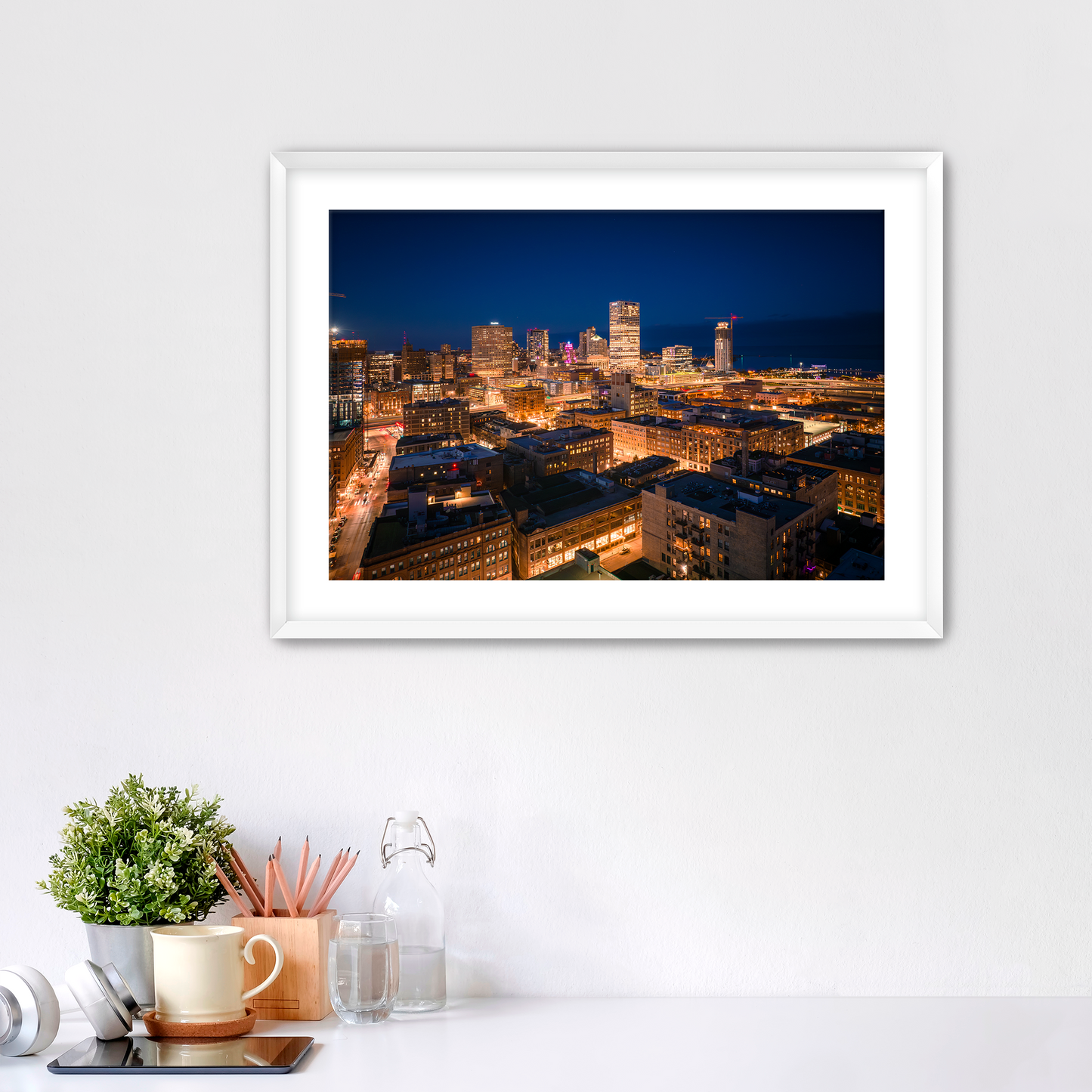 Glowing Milwaukee Fine Art Print