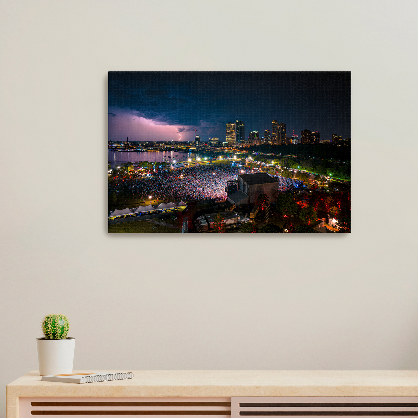 Harley Davidson 120 Lightning Shot Canvas