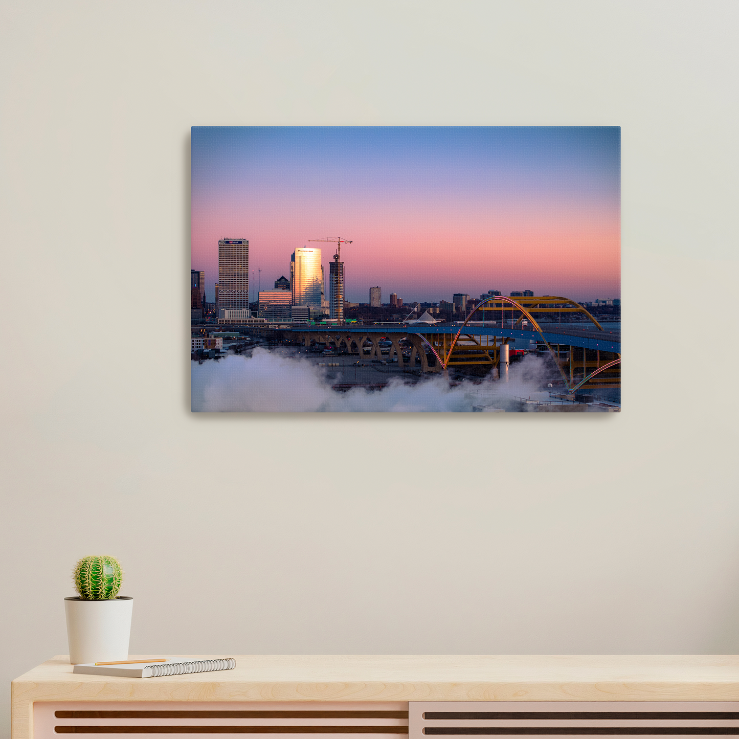 Sunrise at the Hoan Canvas