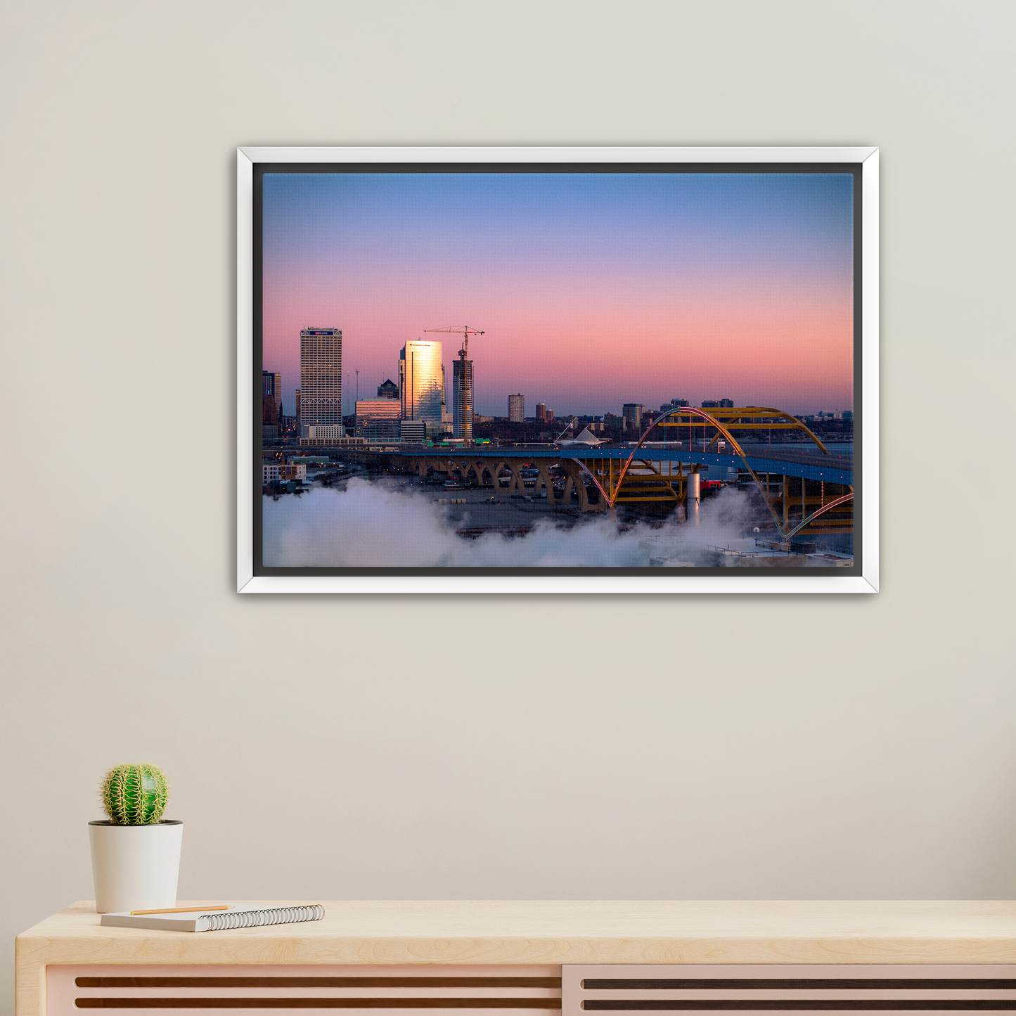 Sunrise at the Hoan Canvas