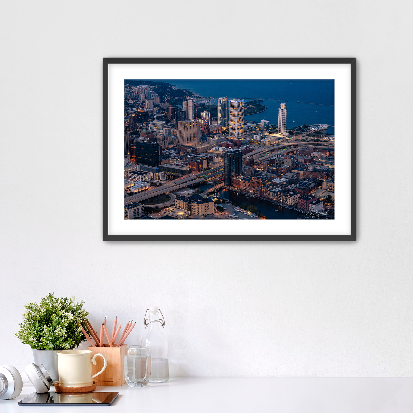 MyFlightTours x Milwaukee Downtown Fine Art Print
