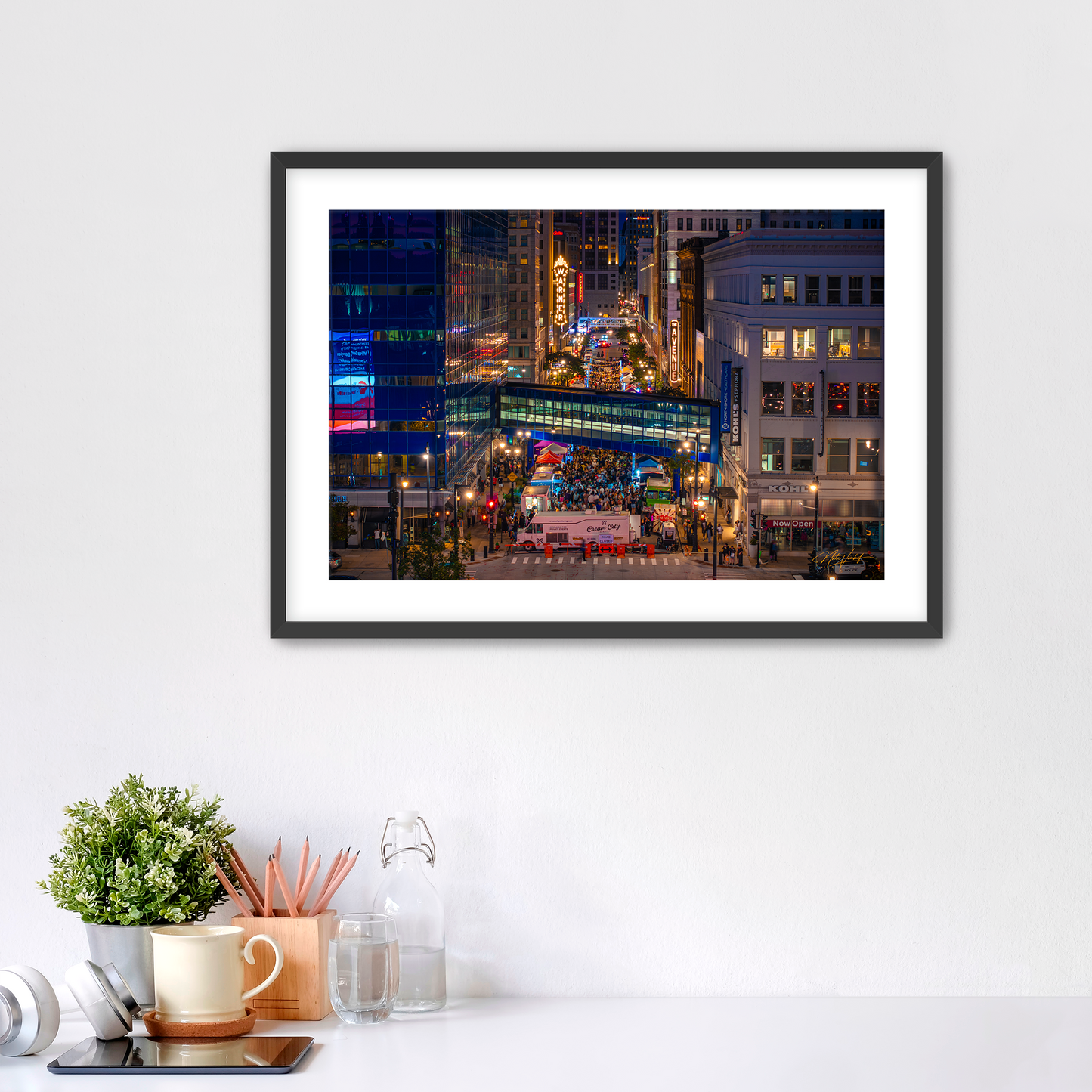 Milwaukee Night Market Fine Art Print