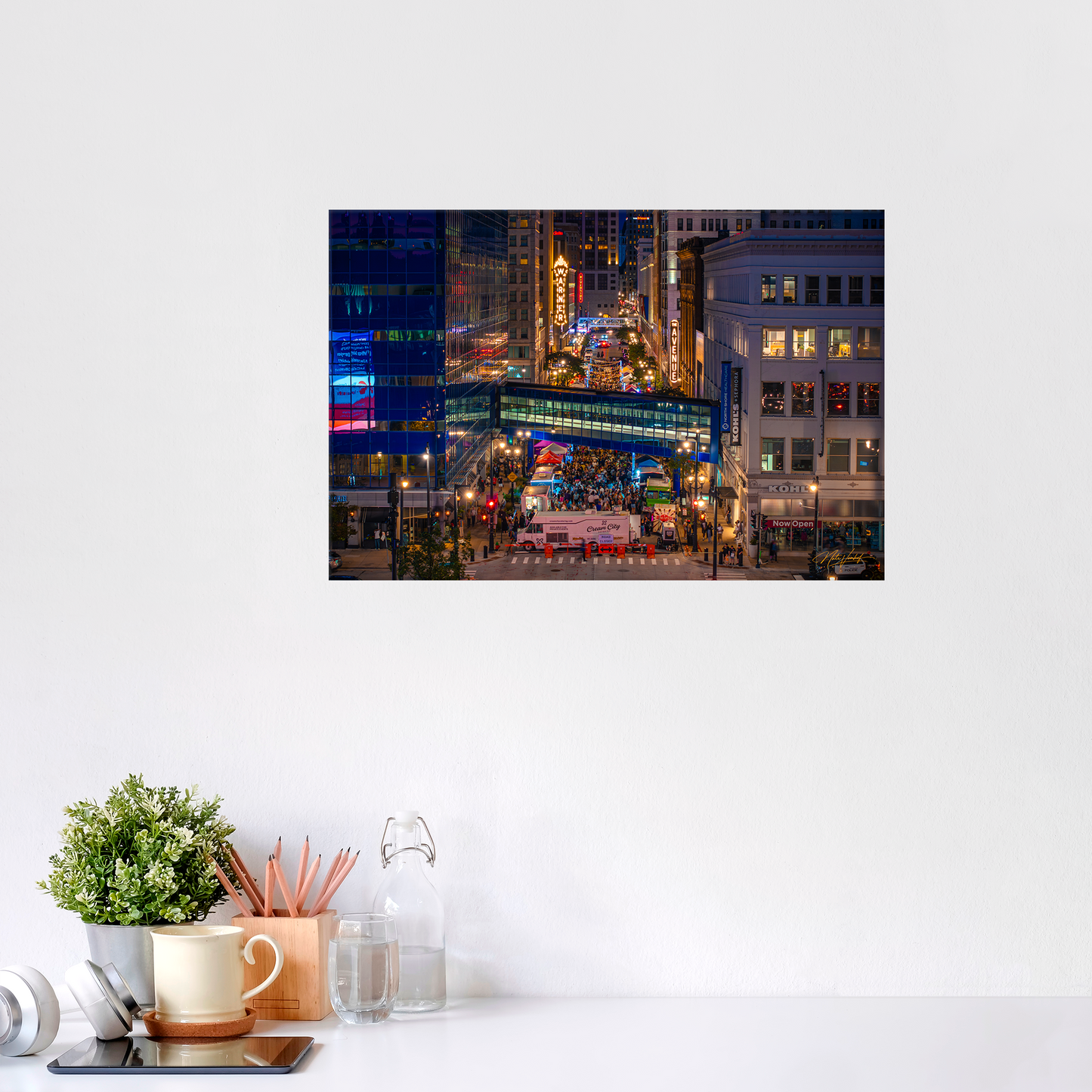 Milwaukee Night Market Fine Art Print