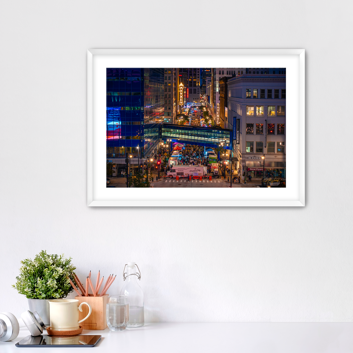 Milwaukee Night Market Fine Art Print