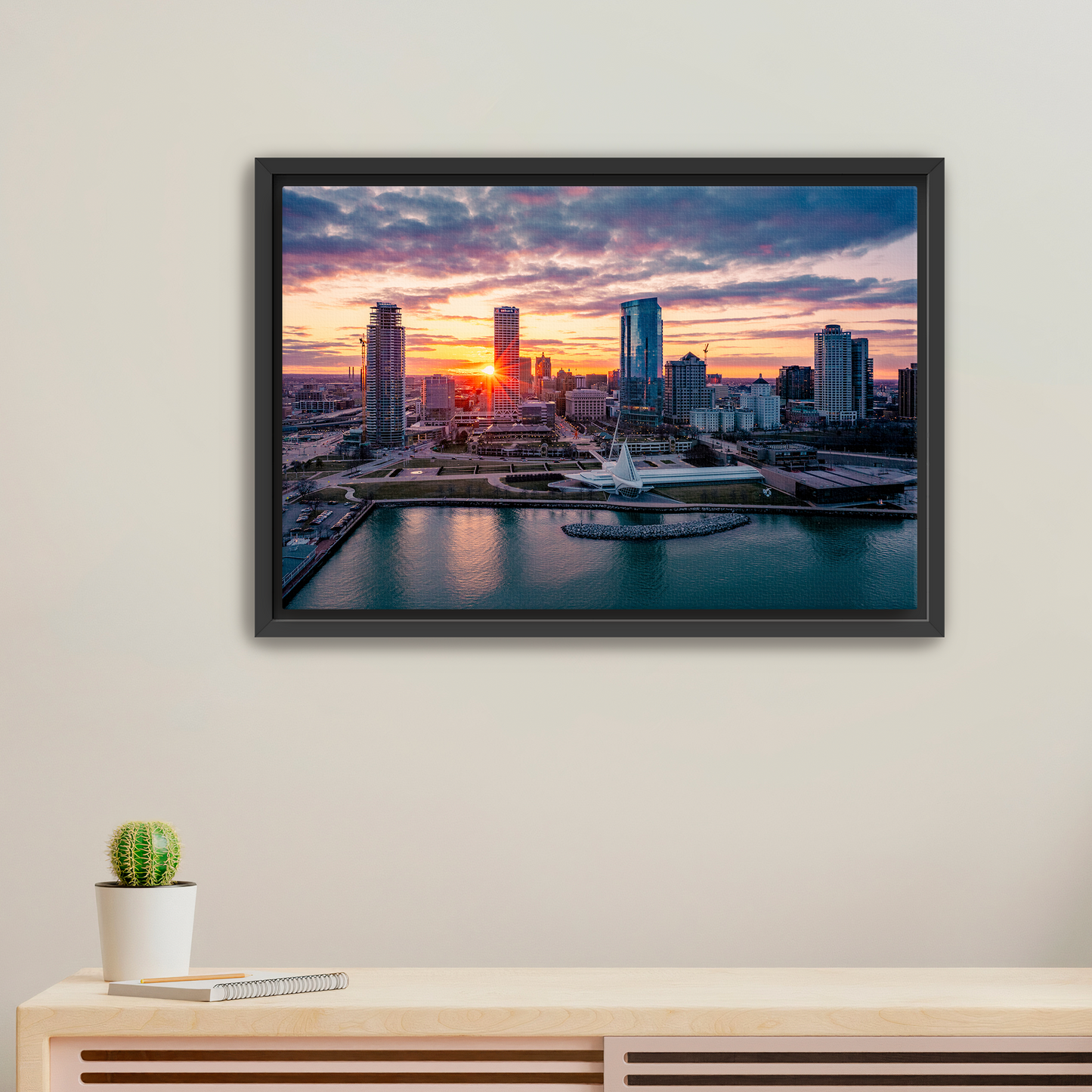 2024 March Skyline Sunset Canvas