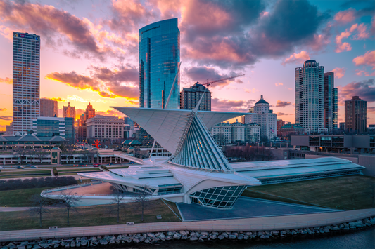 Milwaukee Art Museum at Sunset Fine Art Print