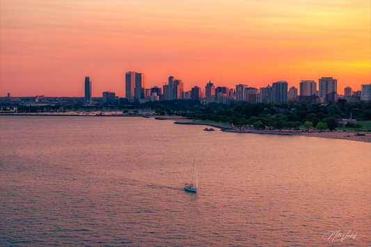 Lake Michigan x Milwaukee Skyline 2024 Fine Art Print