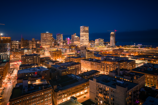 Glowing Milwaukee Fine Art Print