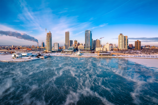 Milwaukee Skyline Sea Smoke Fine Art Print