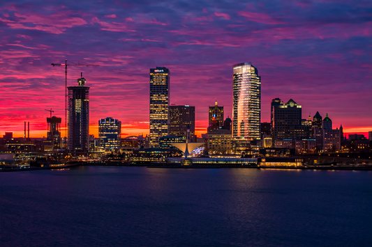 Milwaukee Skyline at Sunset Fine Art Print